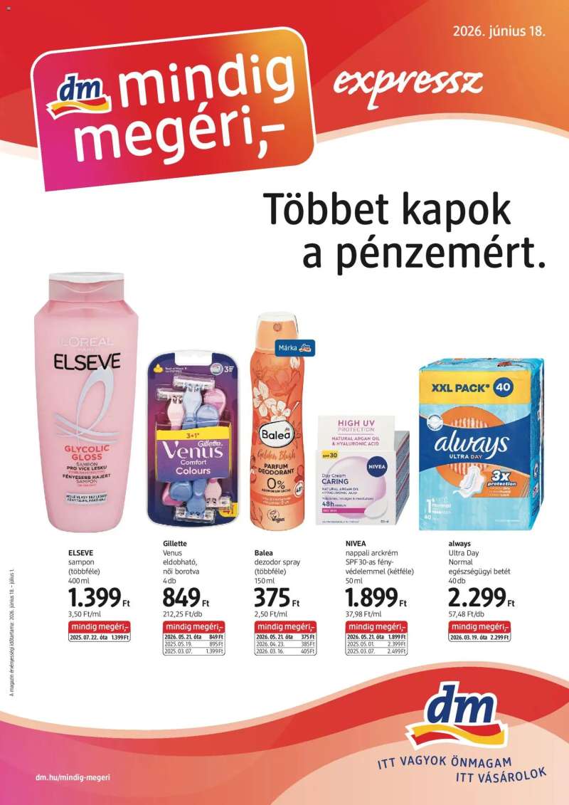DM Drogerie Markt DM Drogerie Markt akciós újság 1 oldal