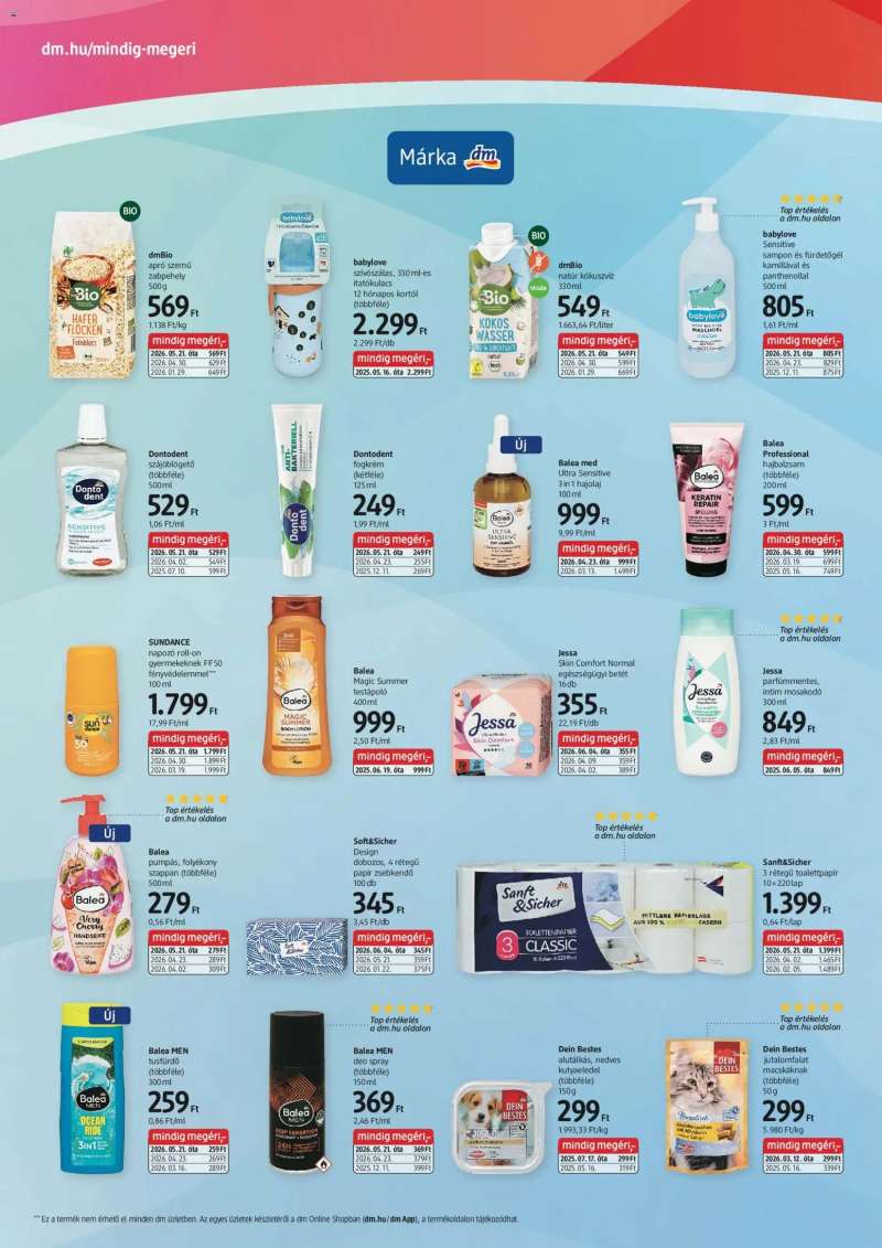 DM Drogerie Markt DM Drogerie Markt akciós újság 2 oldal