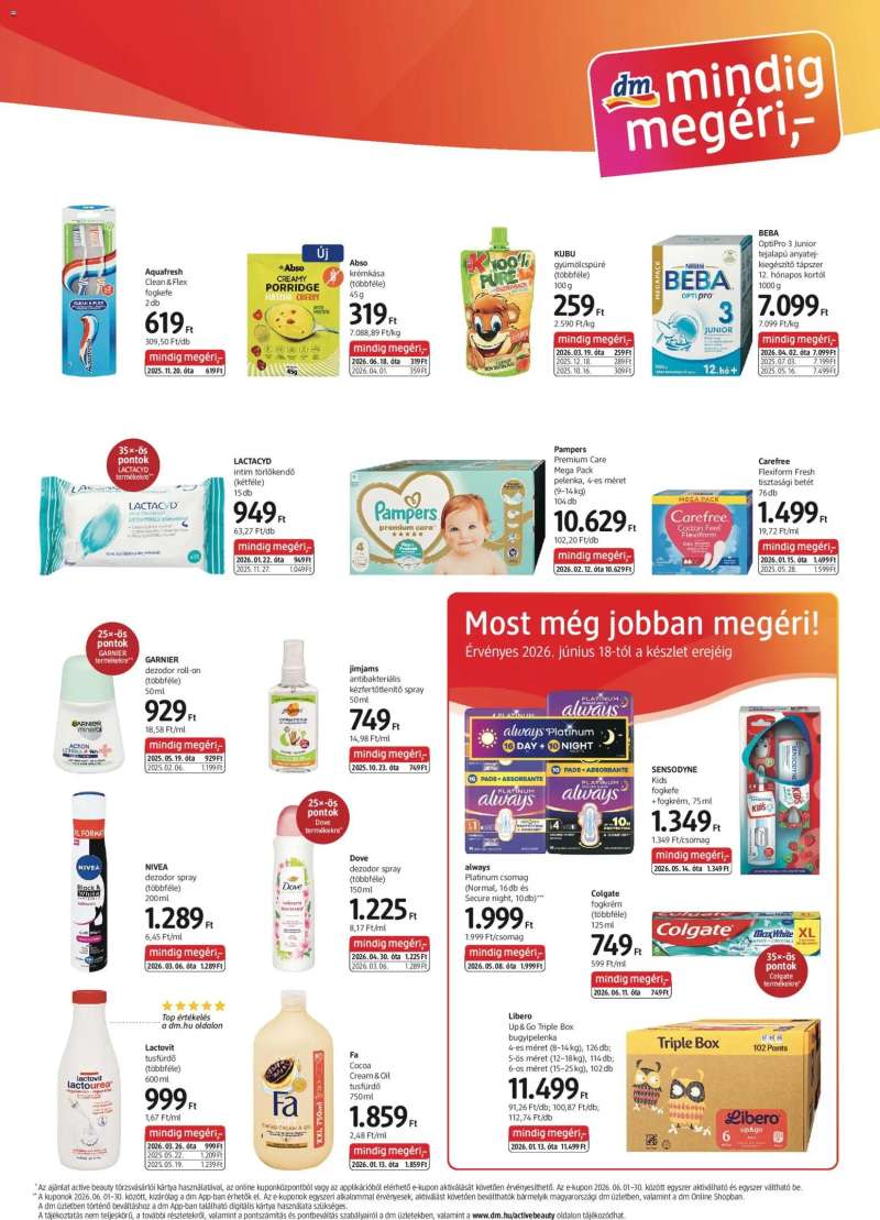 DM Drogerie Markt DM Drogerie Markt akciós újság 3 oldal