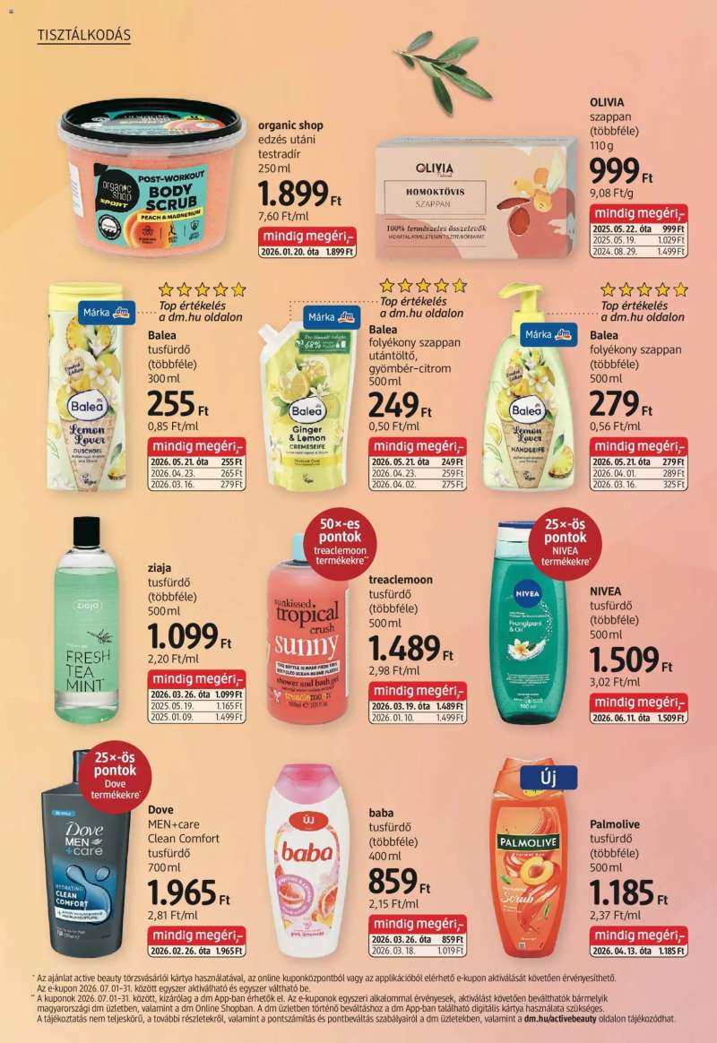 DM Drogerie Markt DM Drogerie Markt akciós újság 10 oldal