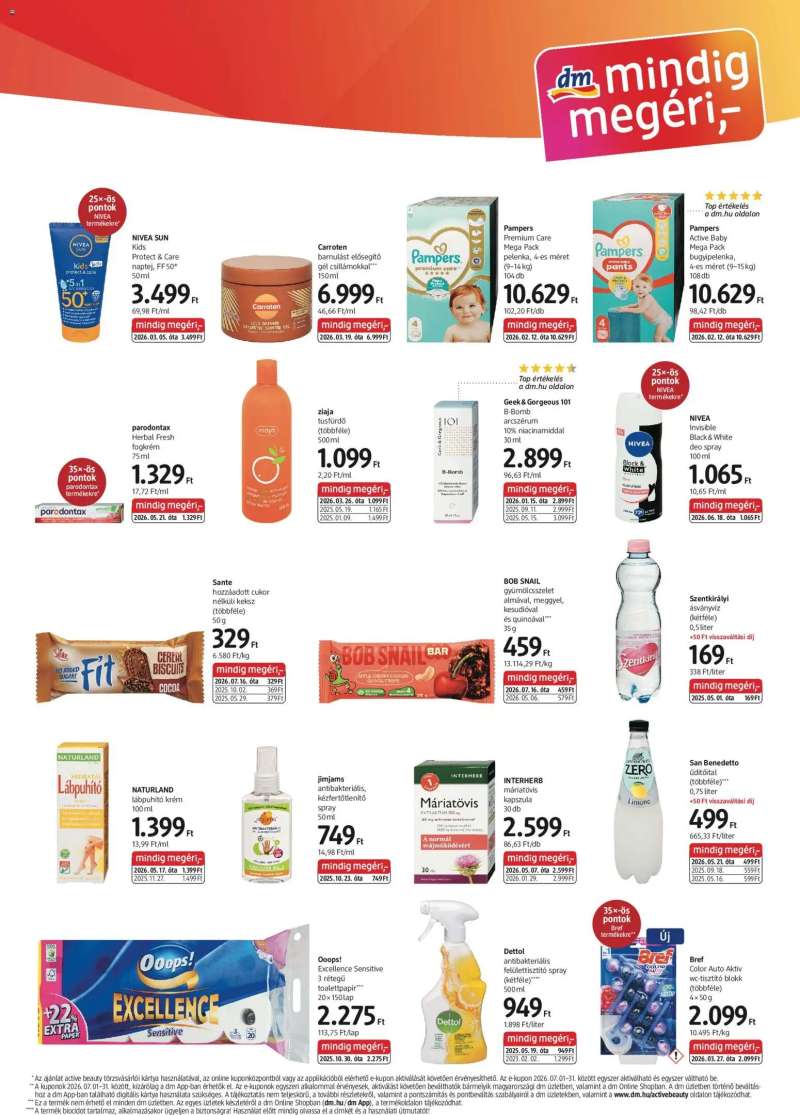 DM Drogerie Markt DM Drogerie Markt akciós újság 3 oldal