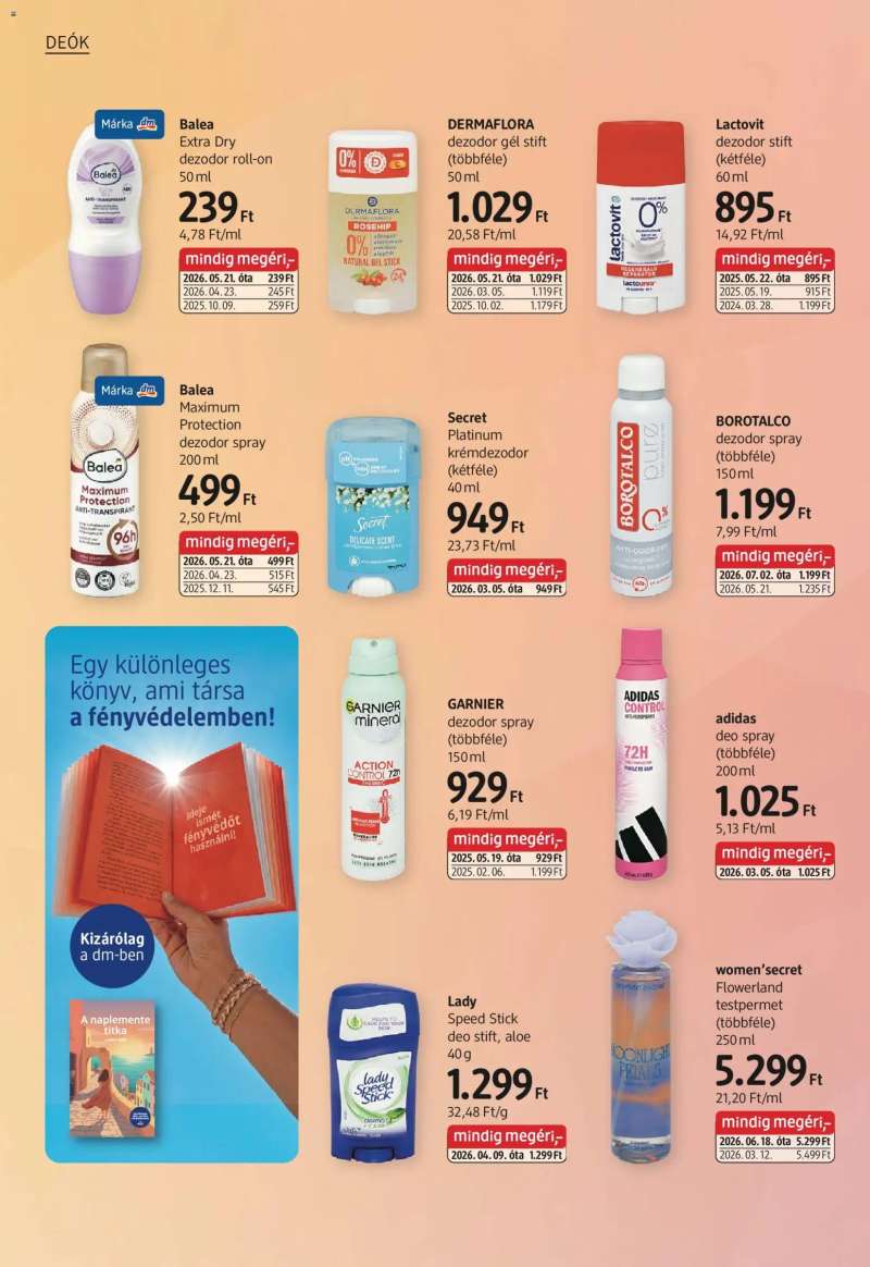 DM Drogerie Markt DM Drogerie Markt akciós újság 10 oldal