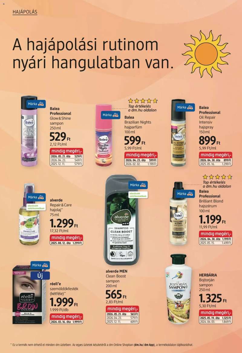 DM Drogerie Markt DM Drogerie Markt akciós újság 4 oldal