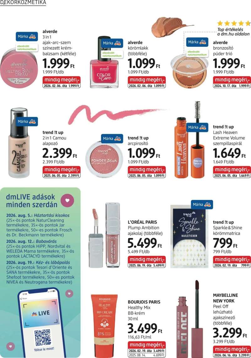 DM Drogerie Markt DM Drogerie Markt akciós újság 8 oldal