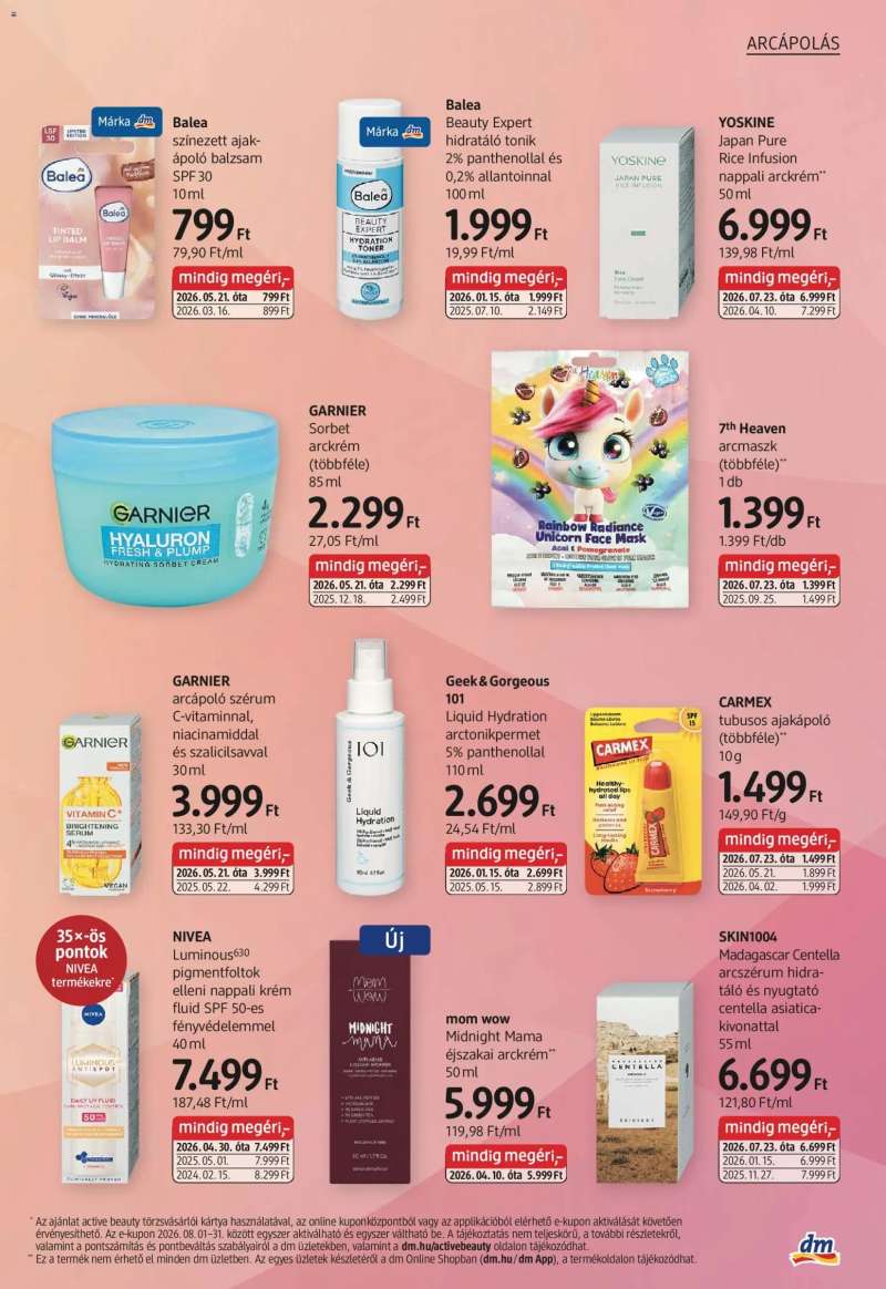 DM Drogerie Markt DM Drogerie Markt akciós újság 9 oldal