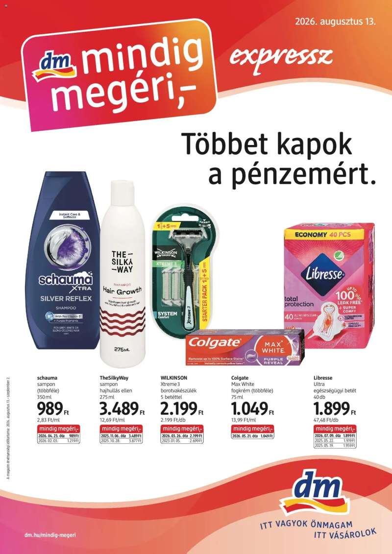DM Drogerie Markt DM Drogerie Markt akciós újság 1 oldal