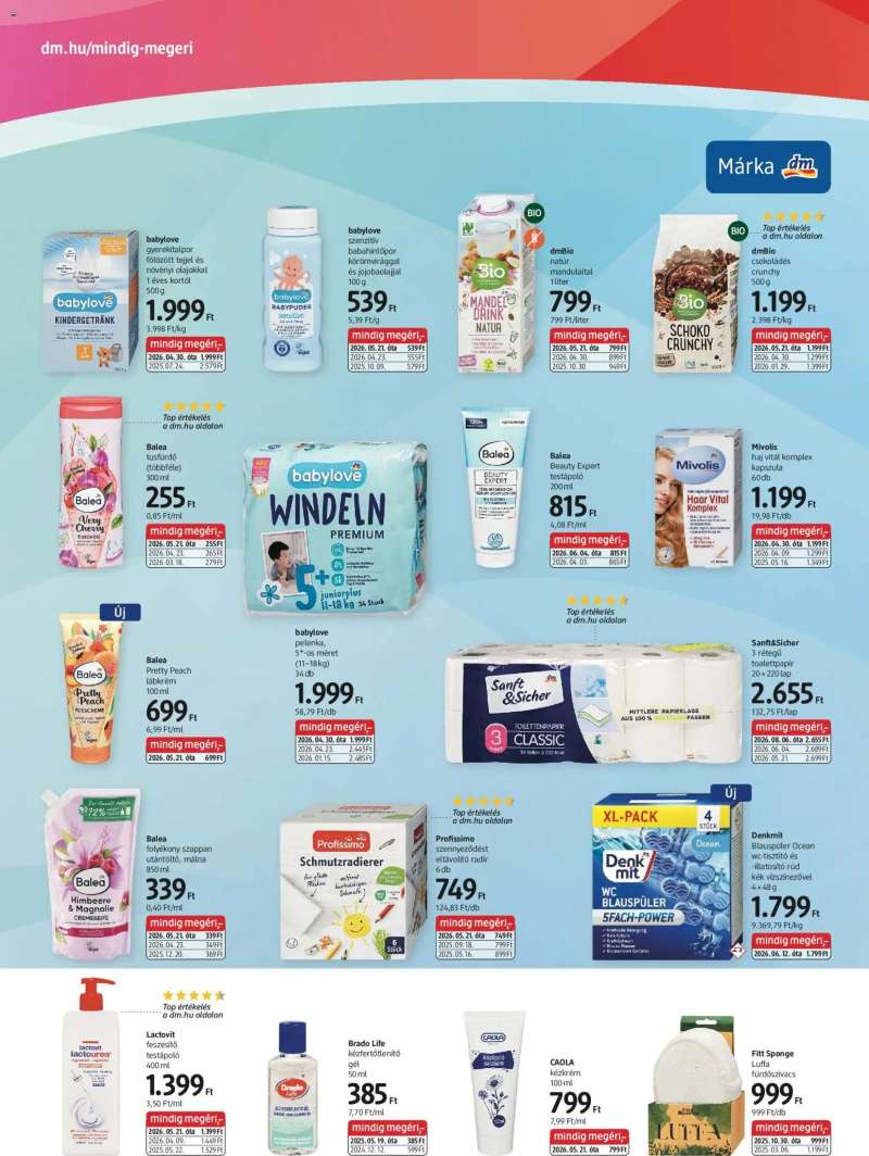 DM Drogerie Markt DM Drogerie Markt akciós újság 2 oldal