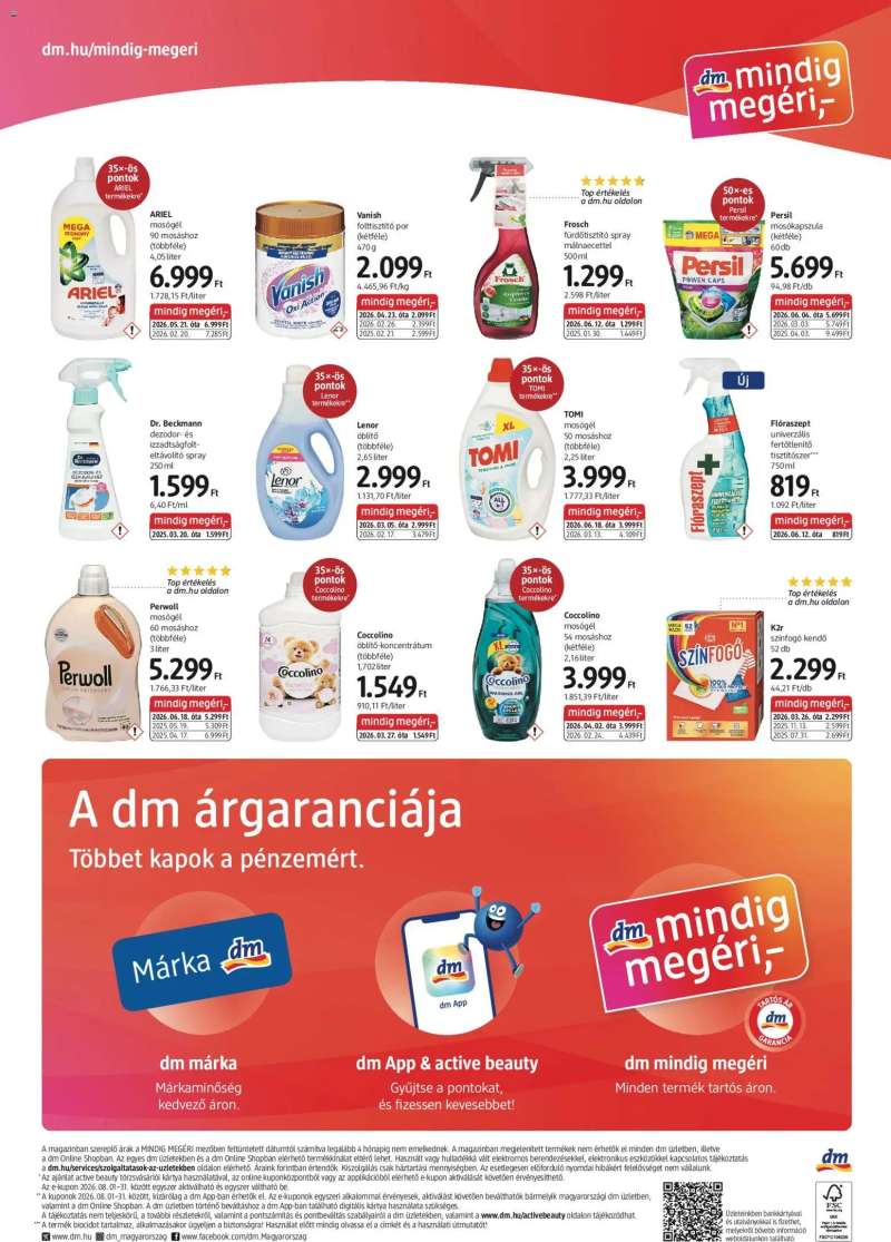 DM Drogerie Markt DM Drogerie Markt akciós újság 4 oldal