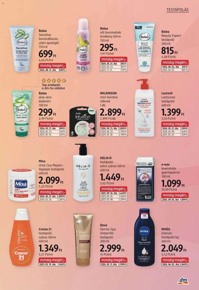 DM Drogerie Markt DM Drogerie Markt akciós újság 13 oldal