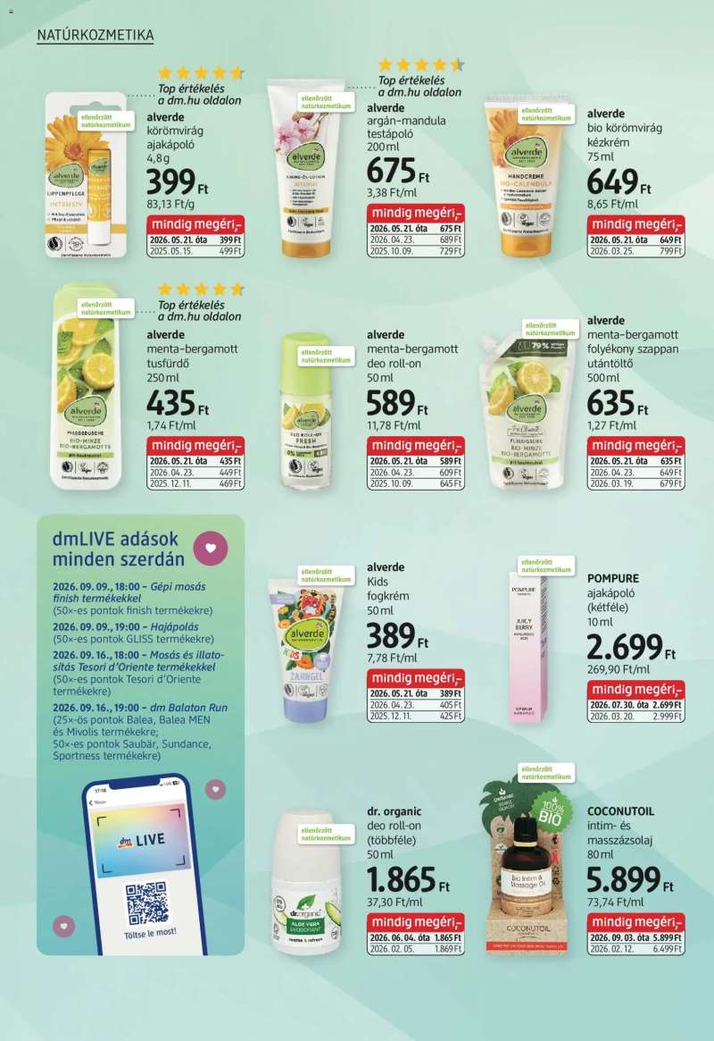 DM Drogerie Markt DM Drogerie Markt akciós újság 14 oldal