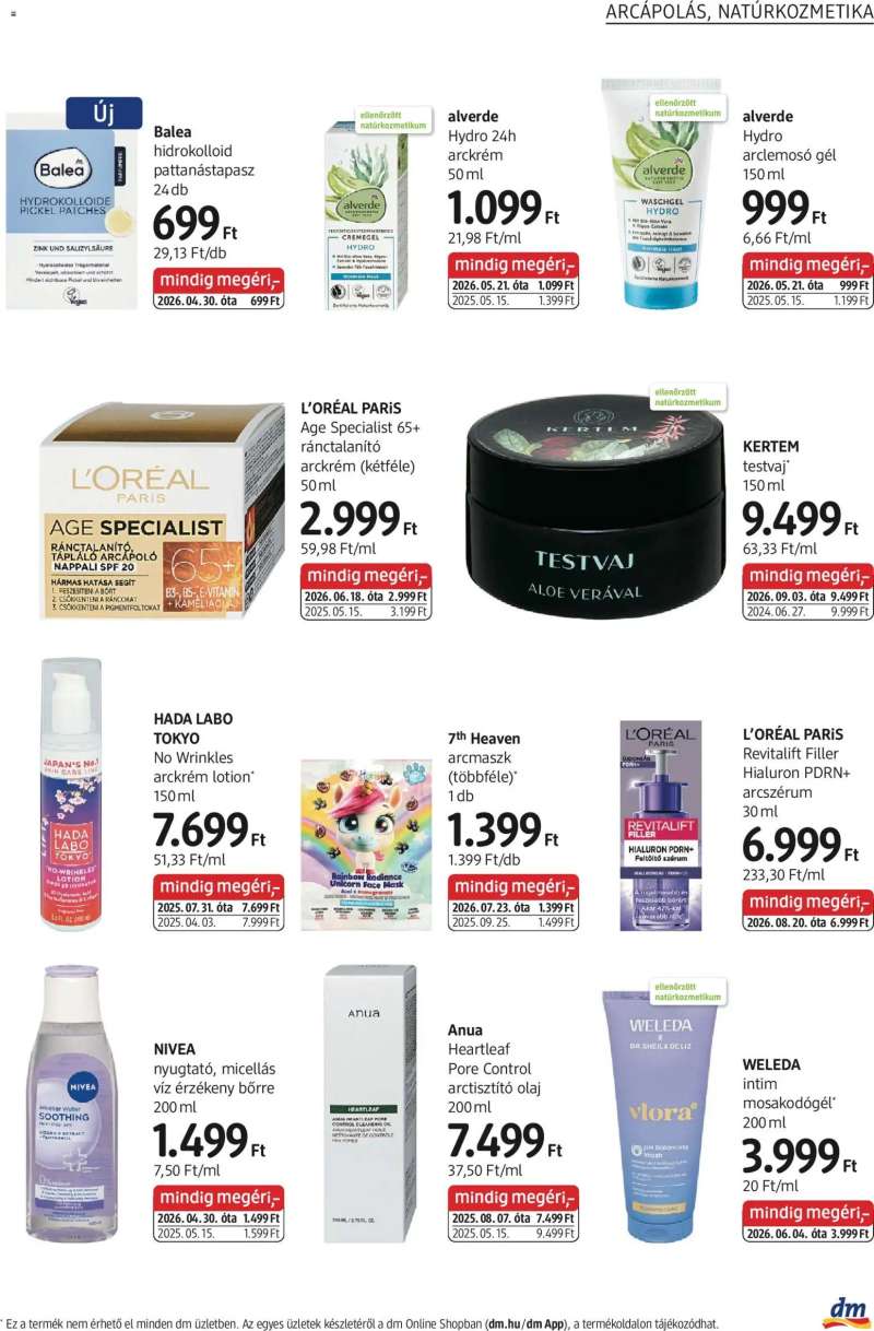 DM Drogerie Markt DM Drogerie Markt akciós újság 15 oldal