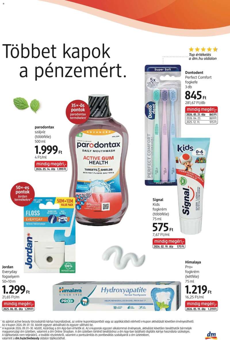 DM Drogerie Markt DM Drogerie Markt akciós újság 3 oldal