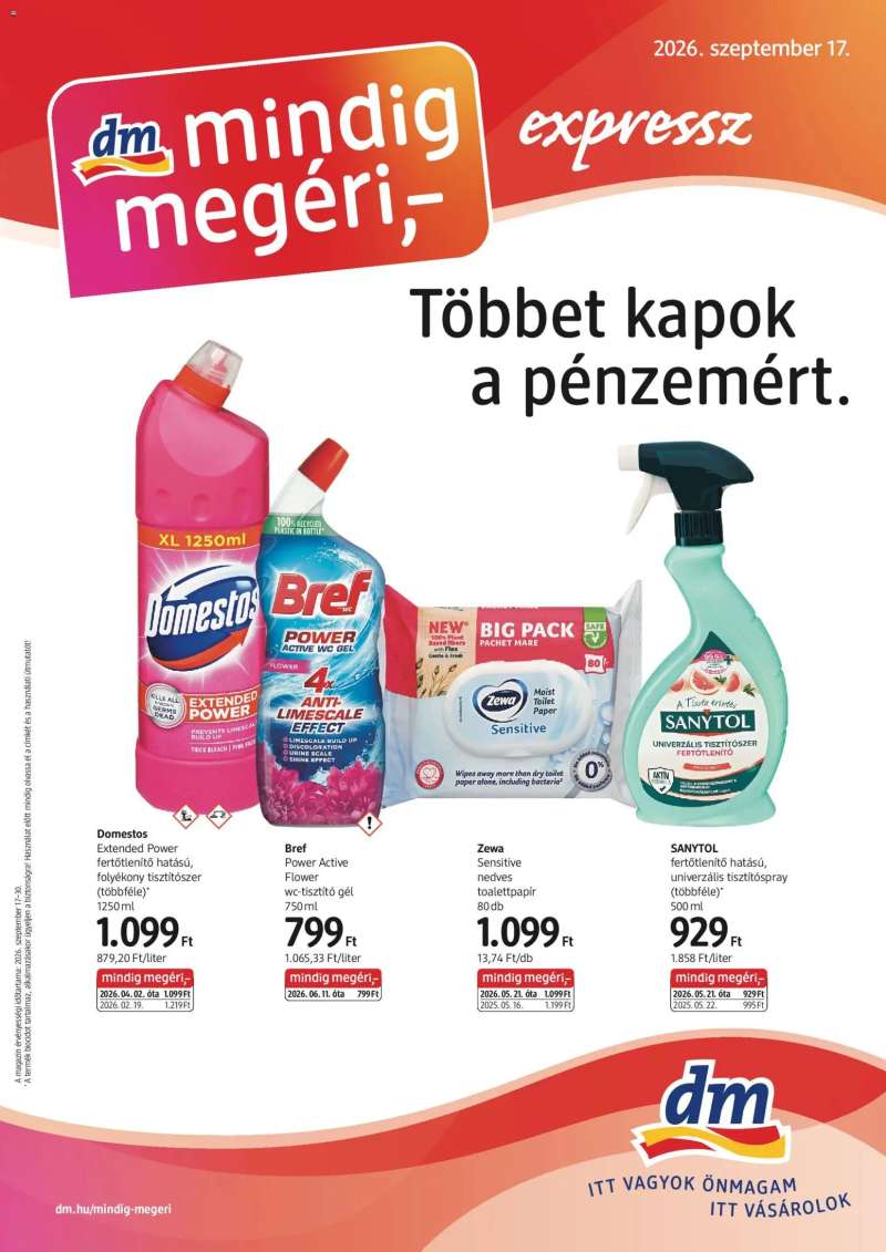 DM Drogerie Markt DM Drogerie Markt akciós újság 1 oldal