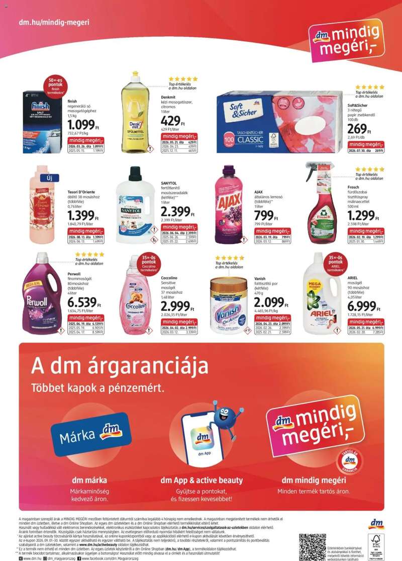 DM Drogerie Markt DM Drogerie Markt akciós újság 4 oldal