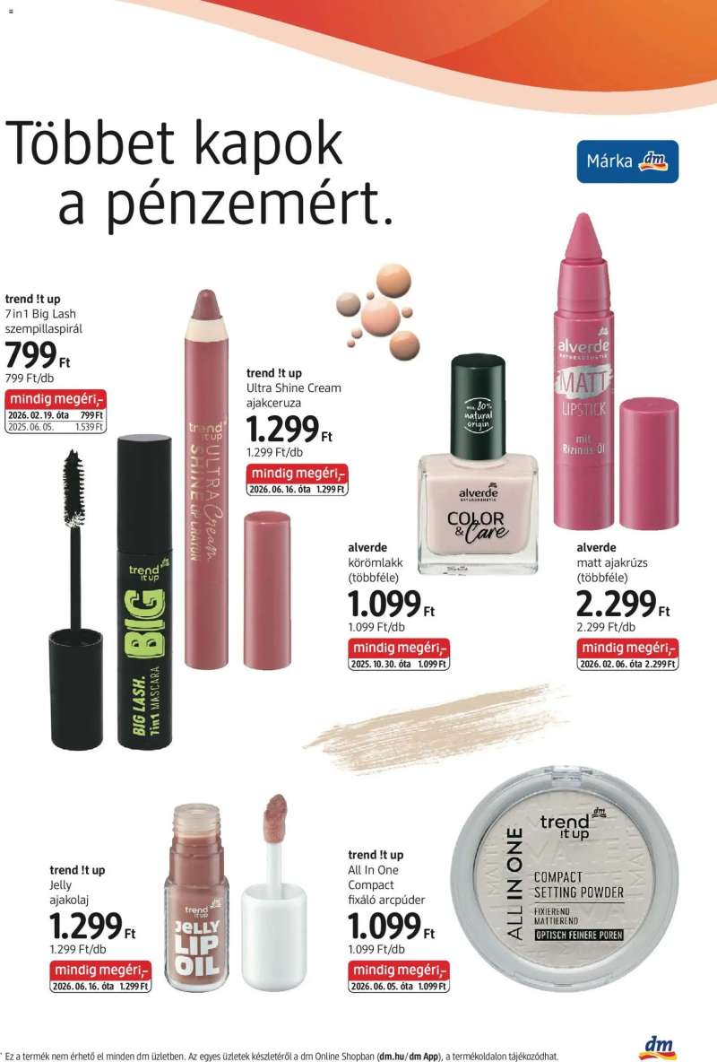 DM Drogerie Markt DM Drogerie Markt akciós újság 3 oldal