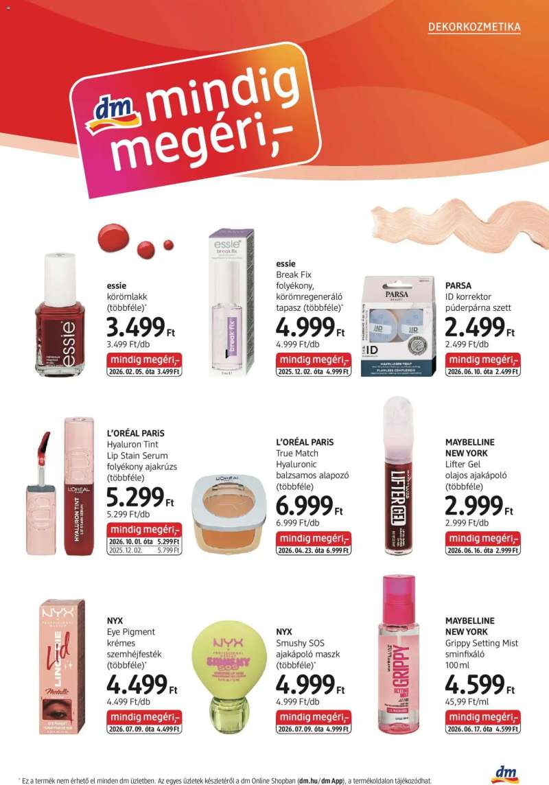DM Drogerie Markt DM Drogerie Markt akciós újság 5 oldal