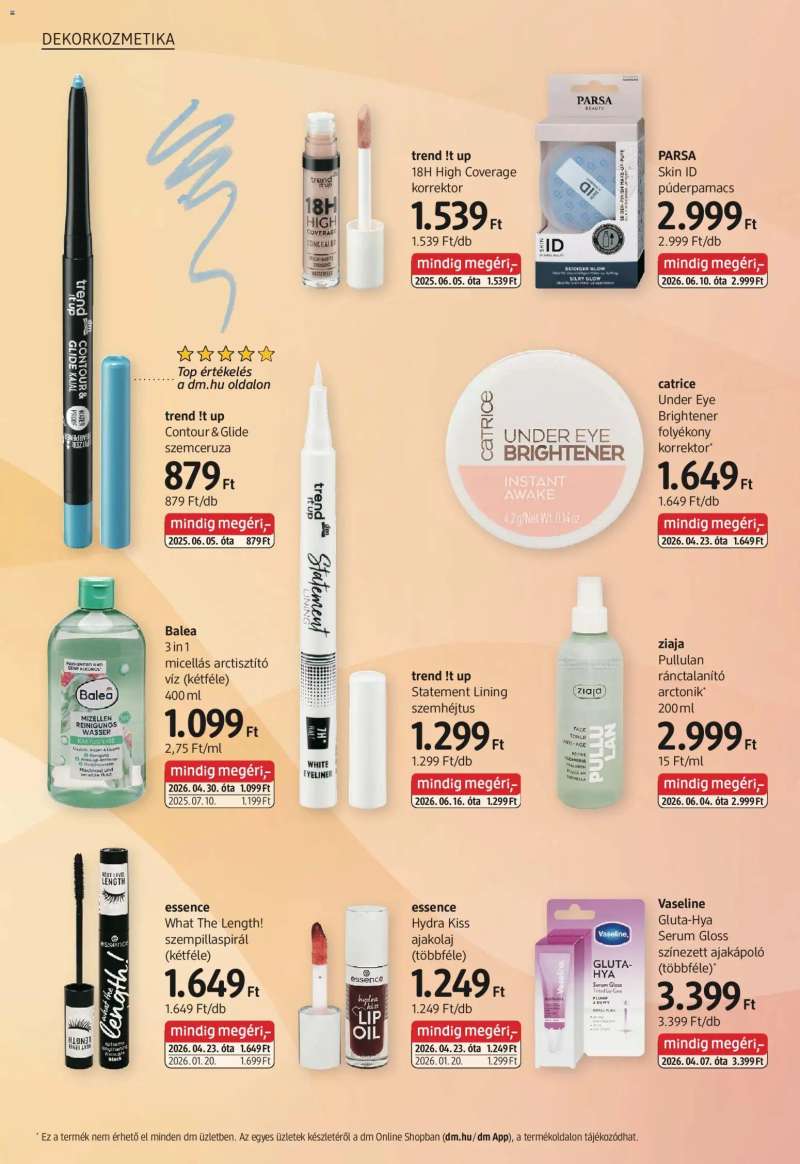 DM Drogerie Markt DM Drogerie Markt akciós újság 6 oldal