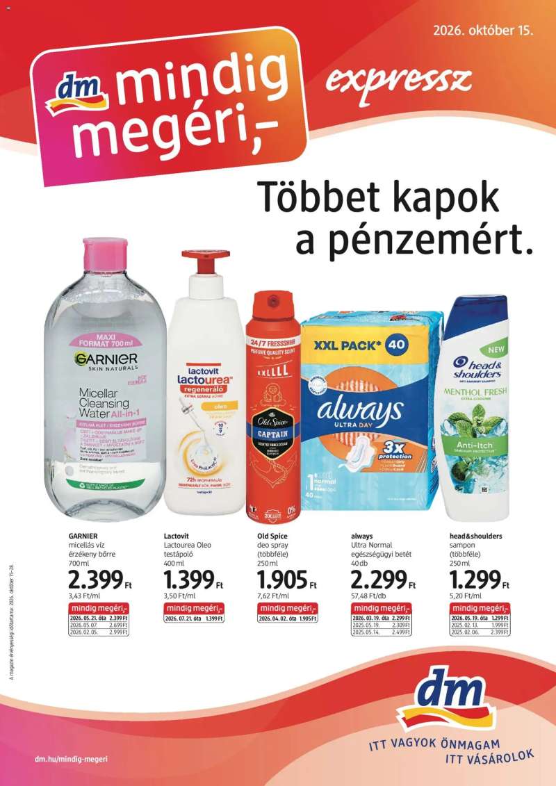 DM Drogerie Markt DM Drogerie Markt akciós újság 1 oldal
