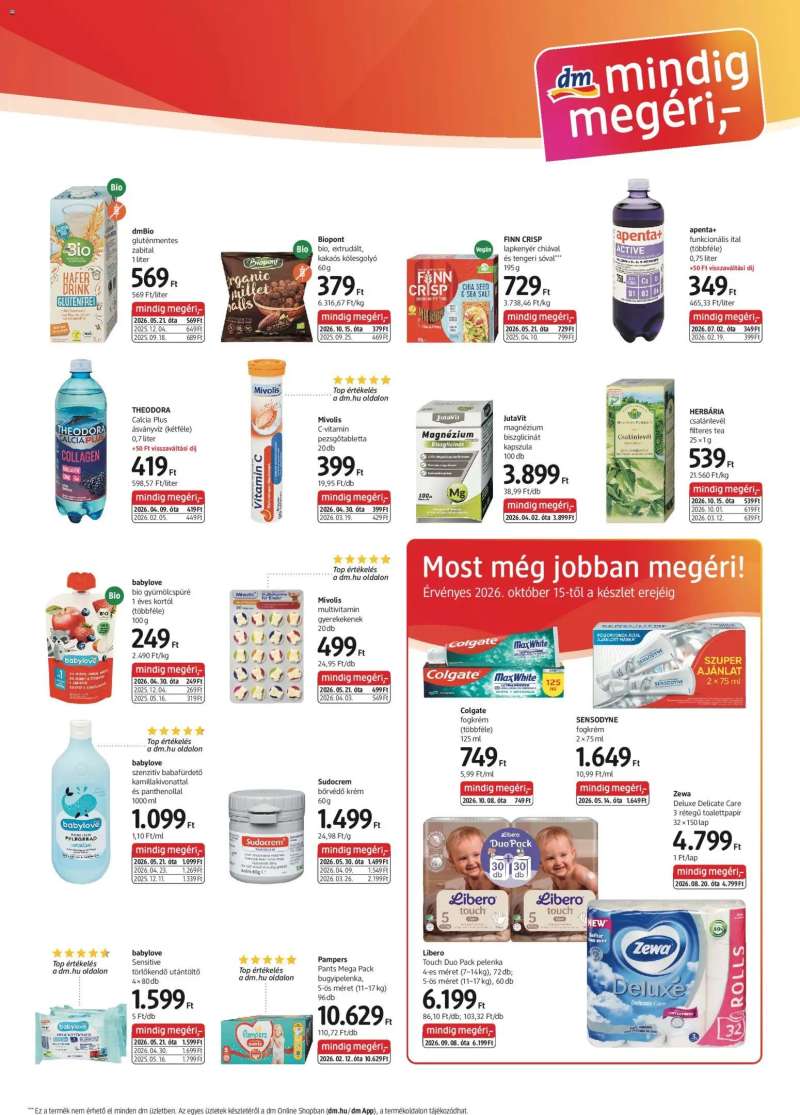 DM Drogerie Markt DM Drogerie Markt akciós újság 3 oldal
