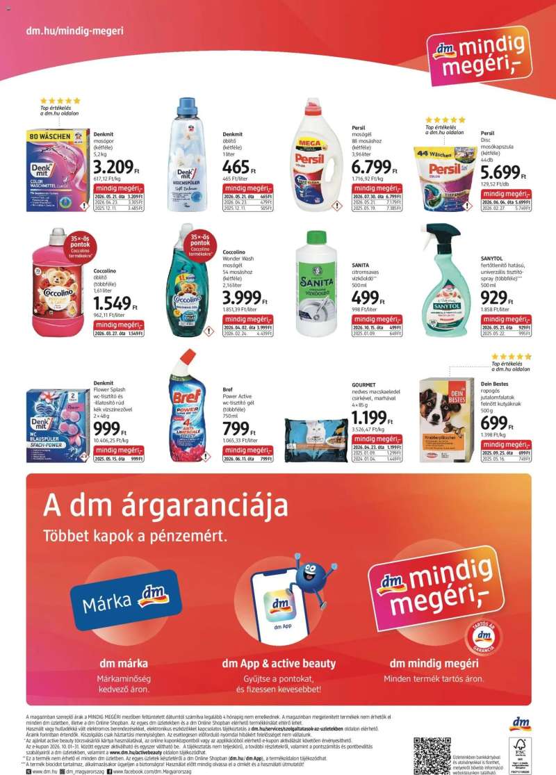DM Drogerie Markt DM Drogerie Markt akciós újság 4 oldal