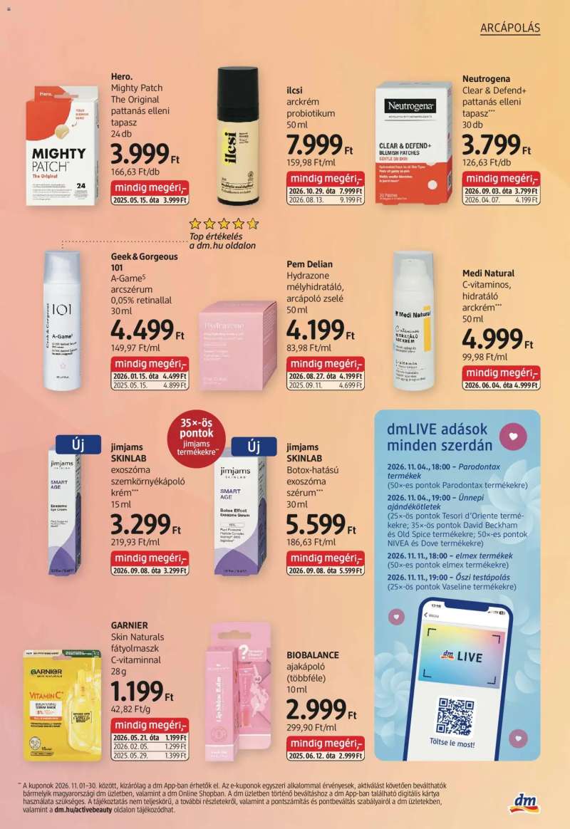 DM Drogerie Markt DM Drogerie Markt akciós újság 9 oldal