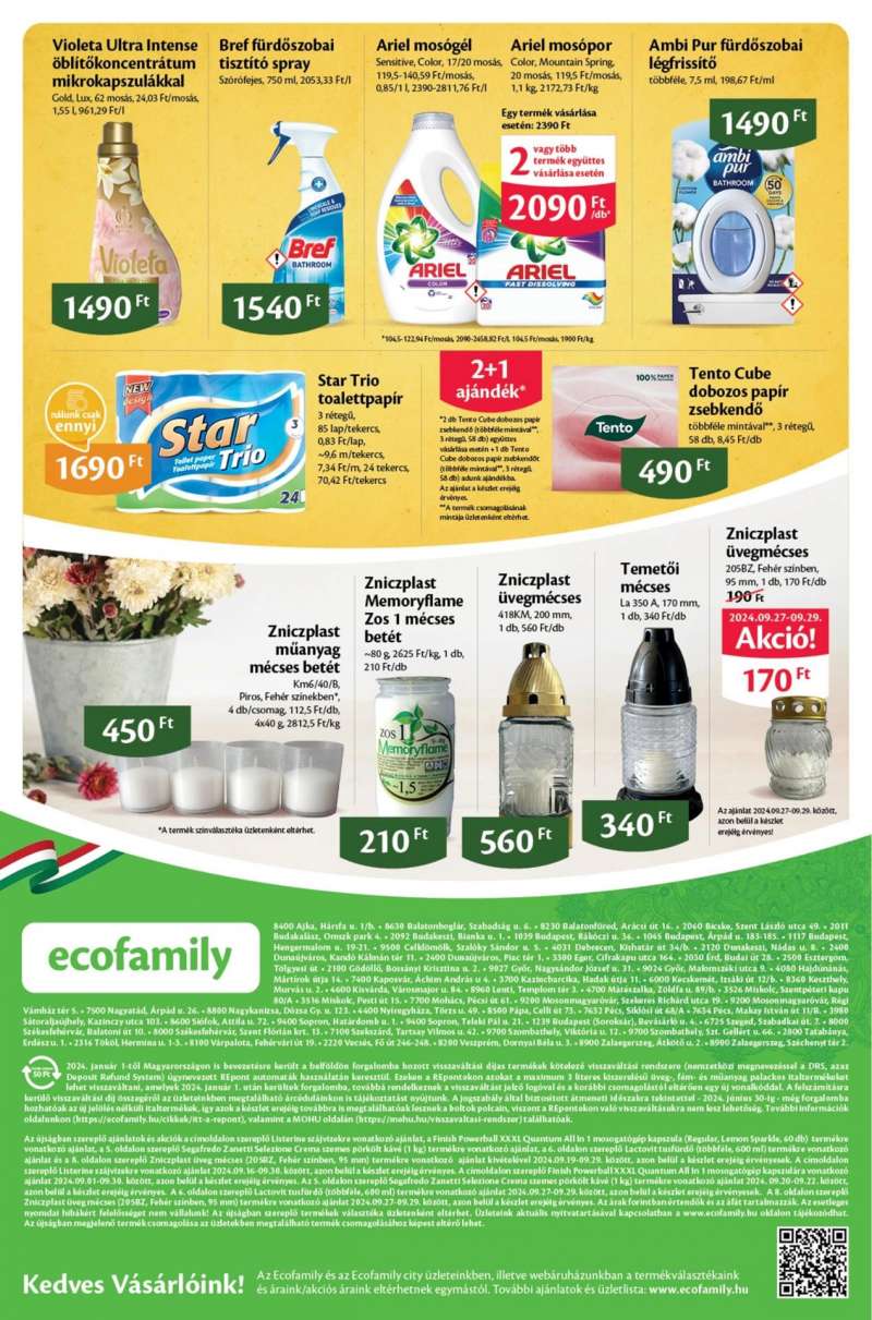 EcoFamily Akciós Újság EcoFamily 8 oldal