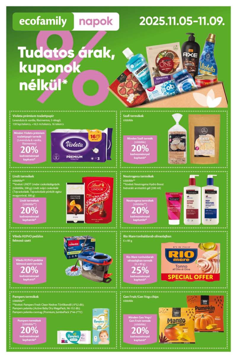 EcoFamily Akciós Újság 1 oldal