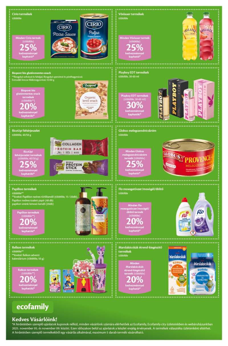 EcoFamily Akciós Újság 4 oldal