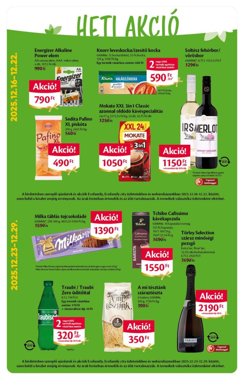 EcoFamily Akciós Újság 2 oldal