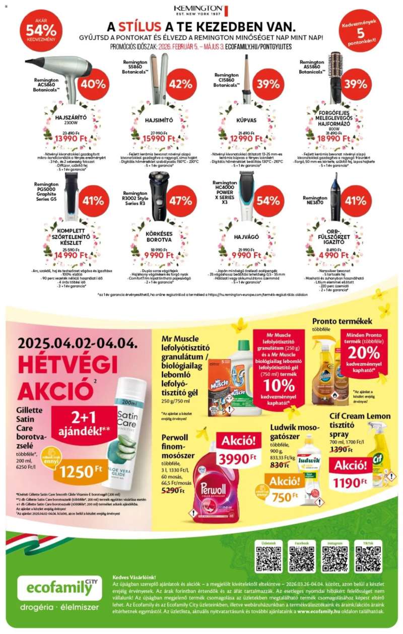 EcoFamily EcoFamily City akciós újság 4 oldal