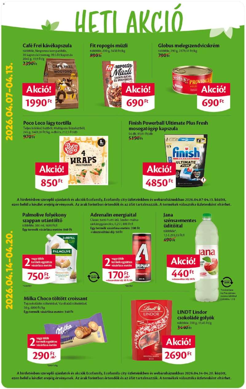EcoFamily EcoFamily City akciós újság 2 oldal