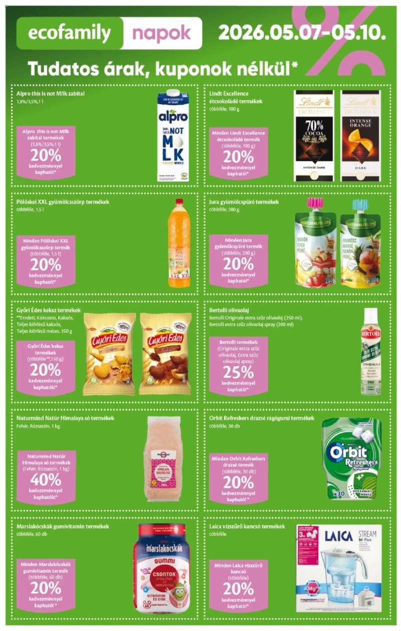 EcoFamily EcoFamily akciós újság 2 oldal