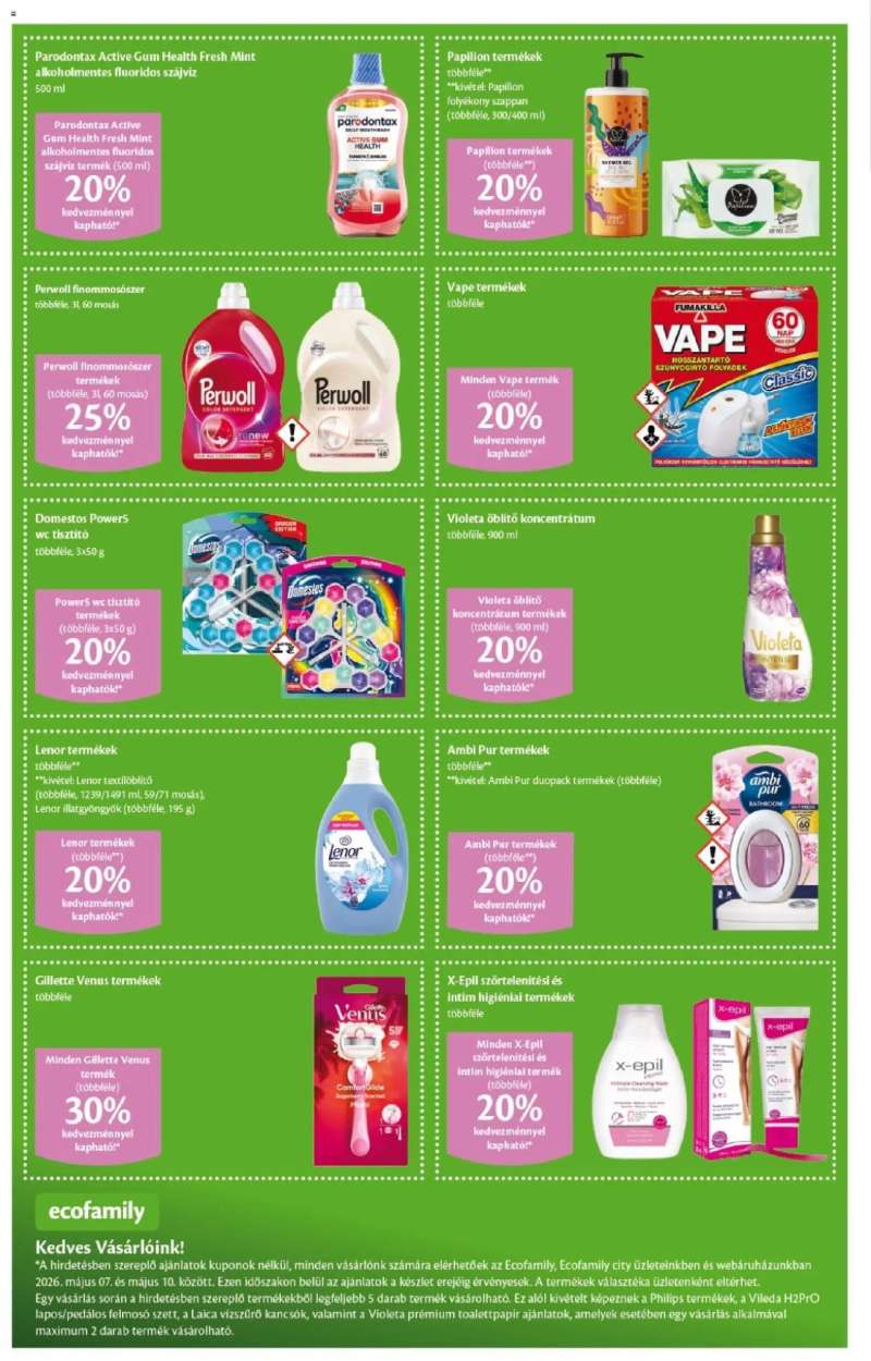 EcoFamily EcoFamily akciós újság 4 oldal