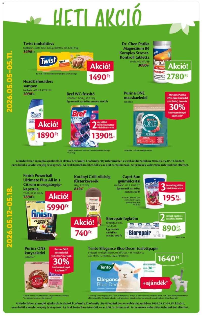 EcoFamily EcoFamily akciós újság 6 oldal