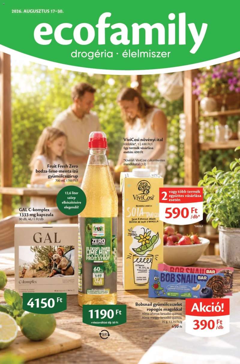 EcoFamily Ecofamily akciós újság 1 oldal