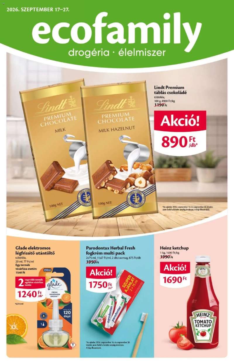 EcoFamily Ecofamily akciós újság 1 oldal