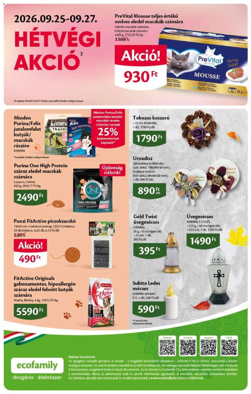 EcoFamily Ecofamily akciós újság 8 oldal
