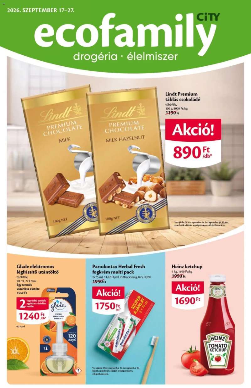 EcoFamily Ecofamily City akciós újság 1 oldal