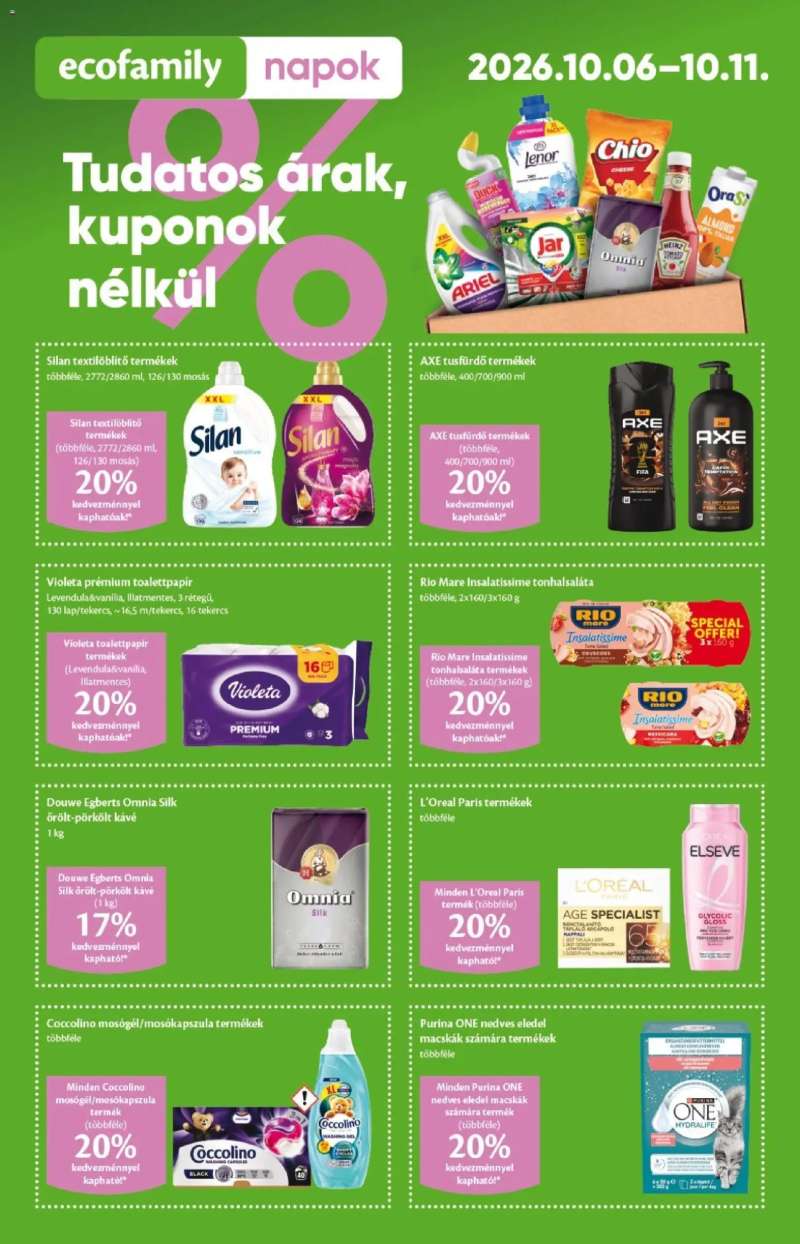 EcoFamily Ecofamily City akciós újság 1 oldal