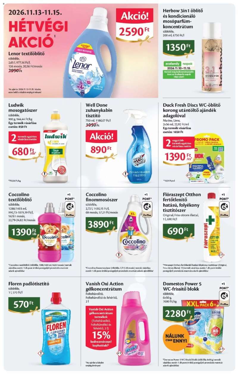 EcoFamily Ecofamily akciós újság 12 oldal