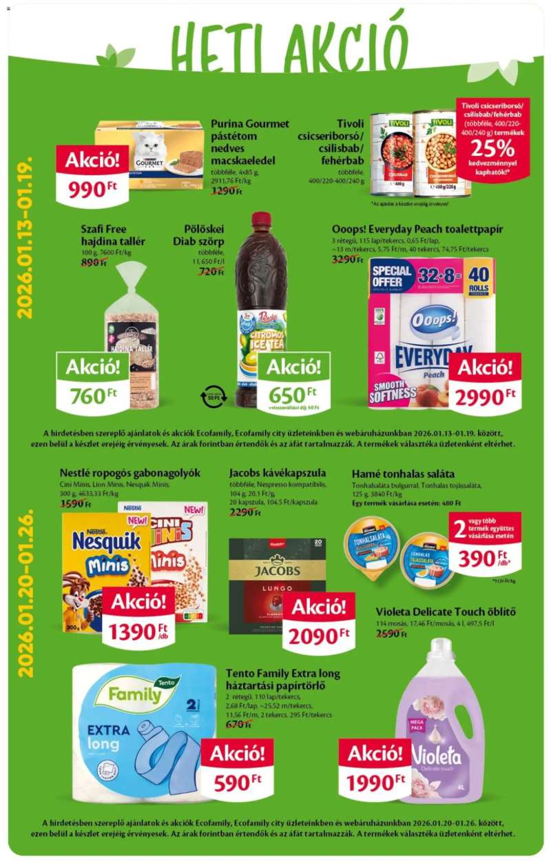 Euro Family Akciós újság EcoFamily 2 oldal