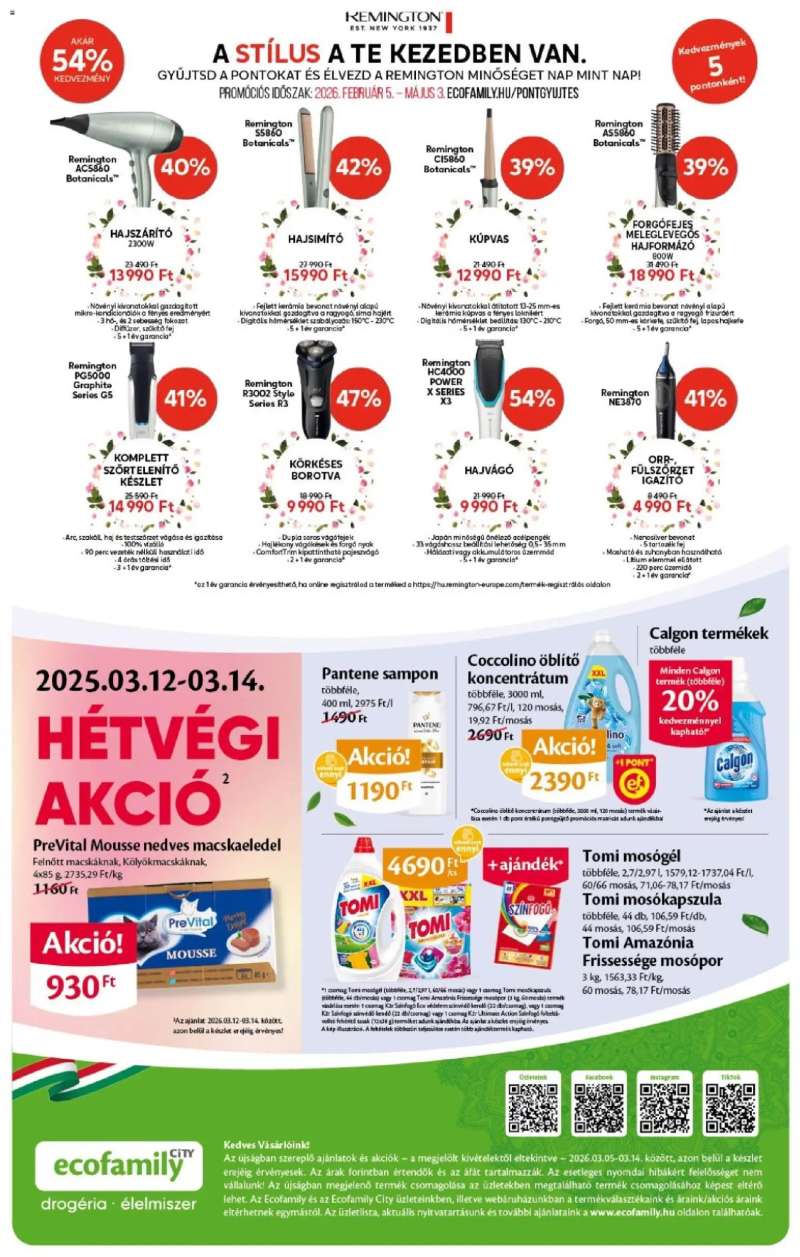 Euro Family EcoFamily City akciós újság 4 oldal