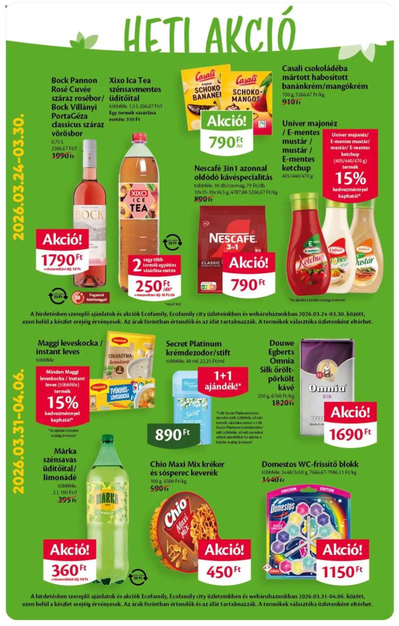 Euro Family EcoFamily akciós újság 2 oldal