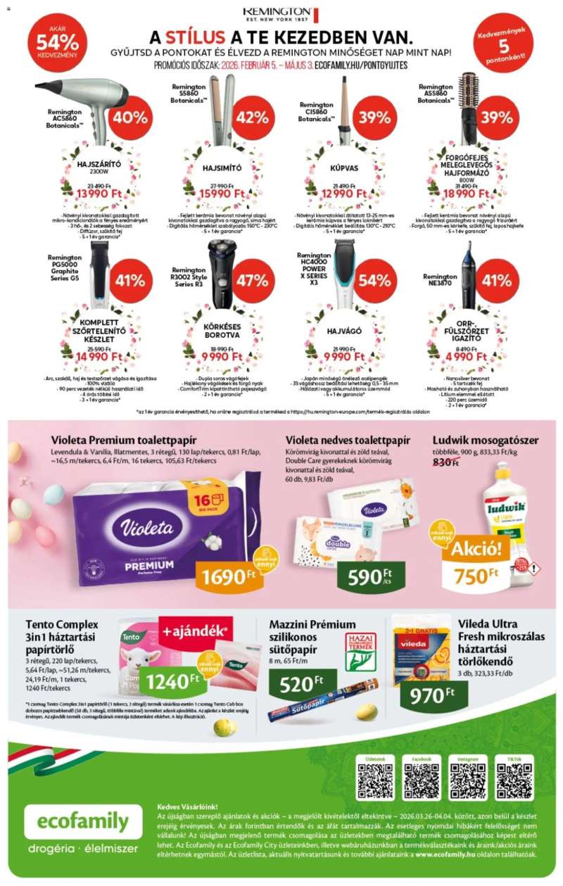 Euro Family EcoFamily akciós újság 8 oldal