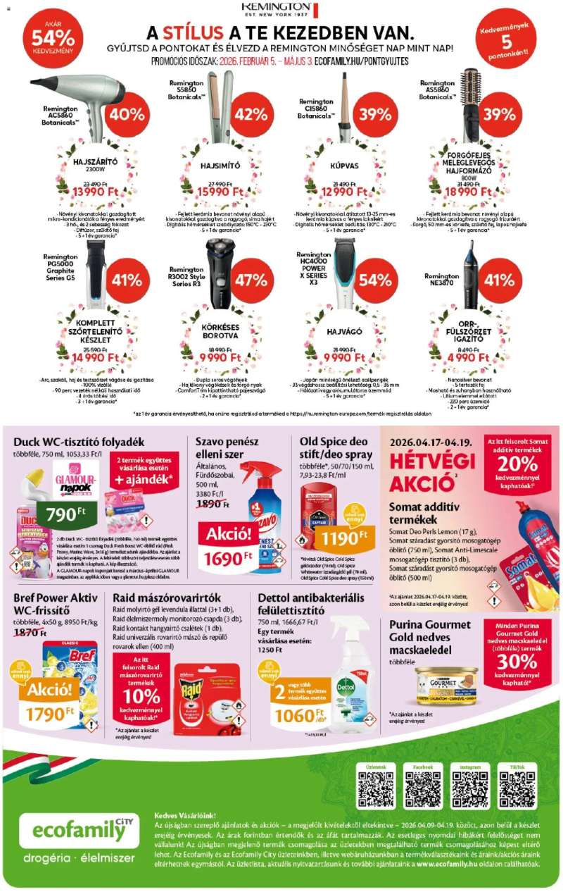 Euro Family EcoFamily City akciós újság 4 oldal
