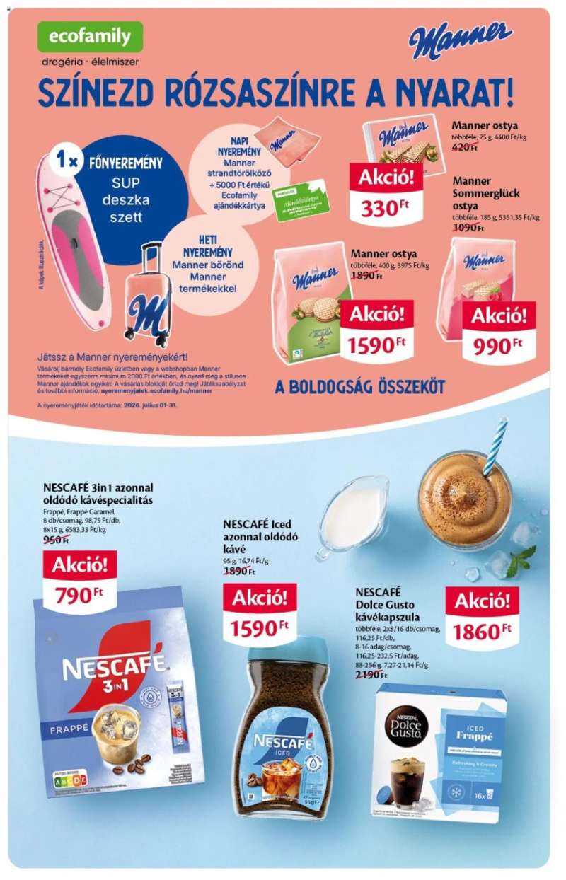 Euro Family EcoFamily Akciós újság 4 oldal