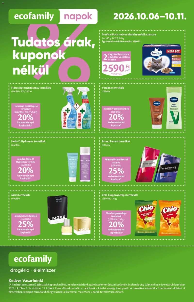 Euro Family Ecofamily Akciós újság 4 oldal