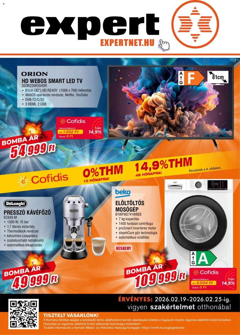 Expert Akciós újság Expert 1 oldal