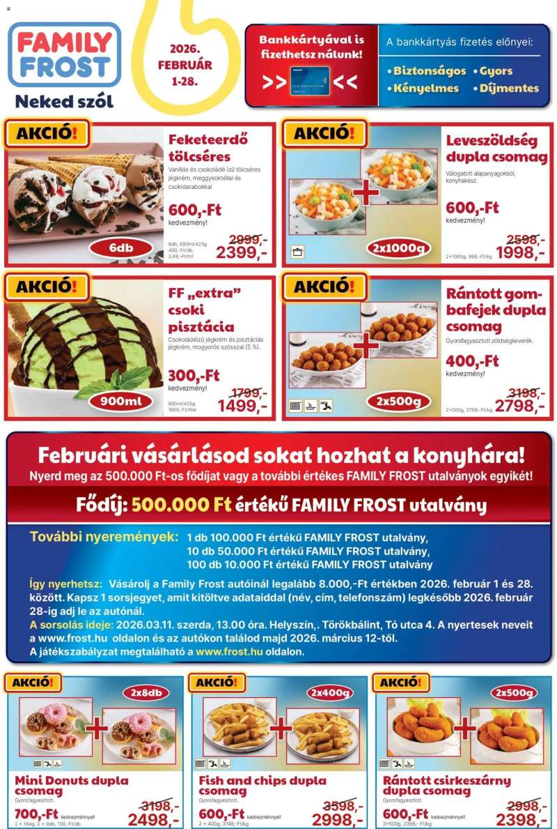 Family Frost Akciós újság Family Frost 1 oldal