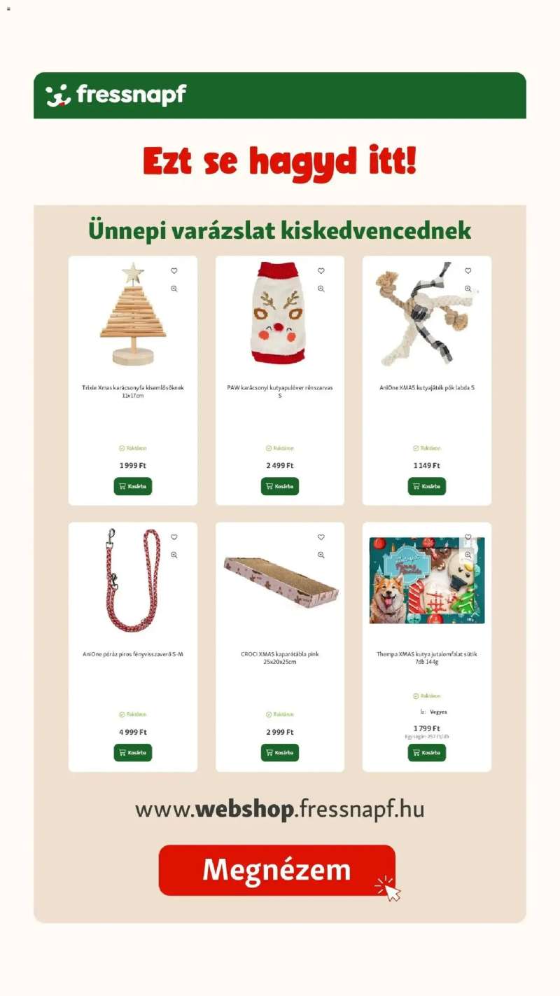Fressnapf Fressnapf újság érvényessége 2025.11.12-ig 17 oldal